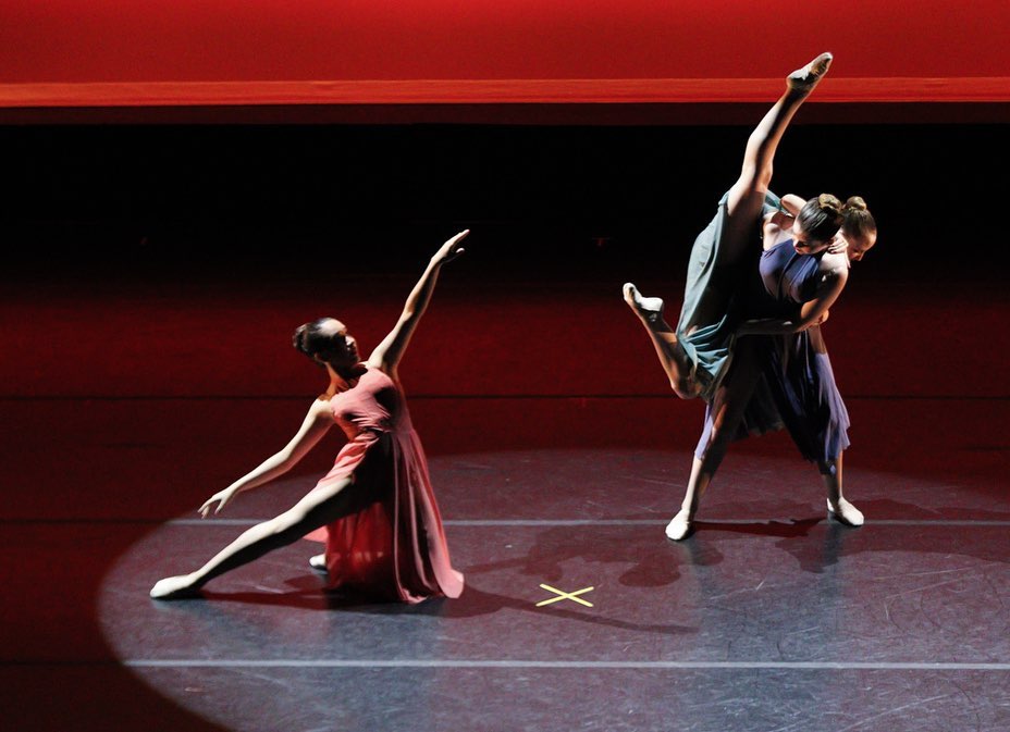 A group of RAD Certified ballet instructors demonstrating various ballet techniques with precision in a clean, organized studio.